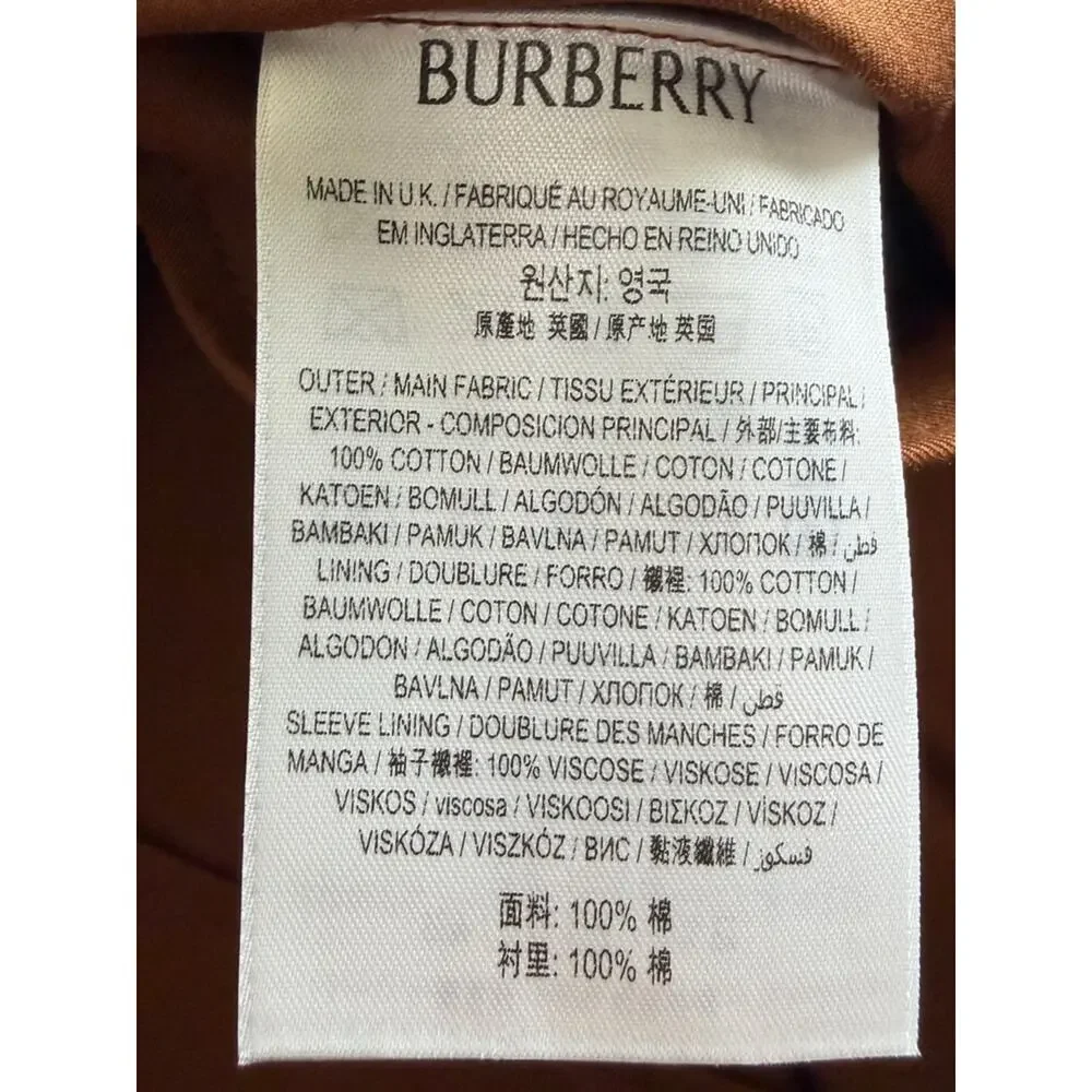 Burberry Women’s Hooded Single-Breasted Coat with hood New US4 - Picture 13 of 14